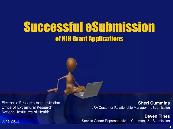 successful esubmission of nih grant applications n.
