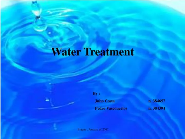 presentation for water treatment