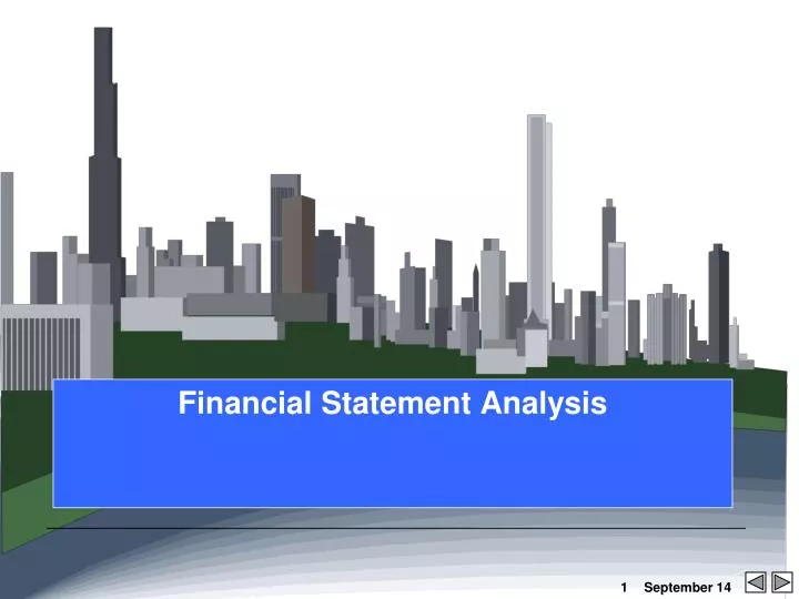 financial statement analysis n.