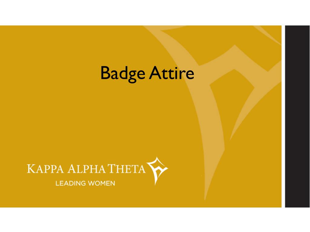 PPT - Badge Attire PowerPoint Presentation, free download - ID:4083168