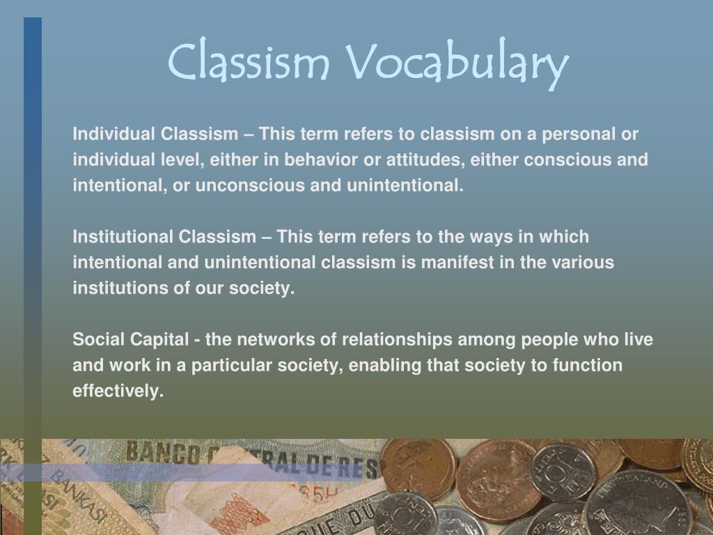 PPT - Classism PowerPoint Presentation, free download - ID:4083597