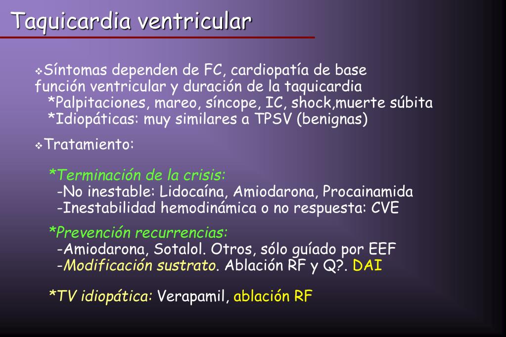 PPT - Arritmias ventriculares PowerPoint Presentation, free download -  ID:4085021