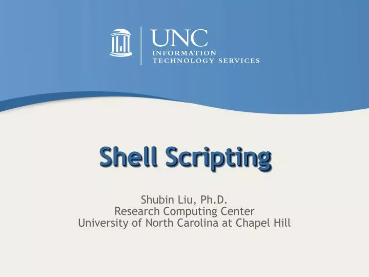 PPT - Shell Scripting PowerPoint Presentation, free download - ID:4085123
