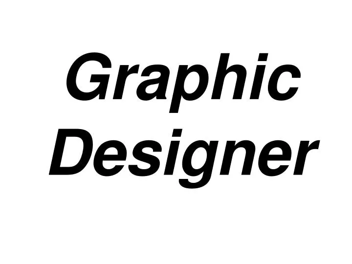 graphic designer n.