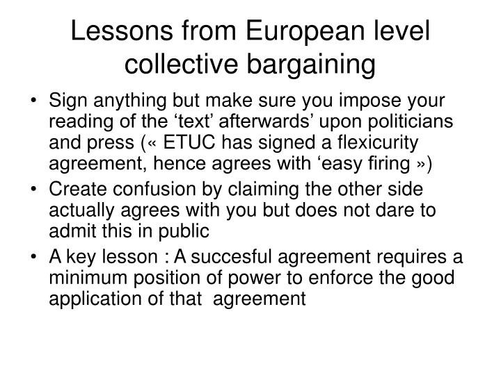 reflections on collective bargaining from a Bargaining power is a reflection of the internal dynamics of the union as much as it is a function of relationships with the relevant employers the power of a bargaining committee relative to the employer is directly affected by the capacity of the committee to operate on a solid base of membership support. reflections on collective bargaining from a Bargaining power is a reflection of the internal dynamics of the union as much as it is a function of relationships with the relevant employers the power of a bargaining committee relative to the employer is directly affected by the capacity of the committee to operate on a solid base of membership support.
