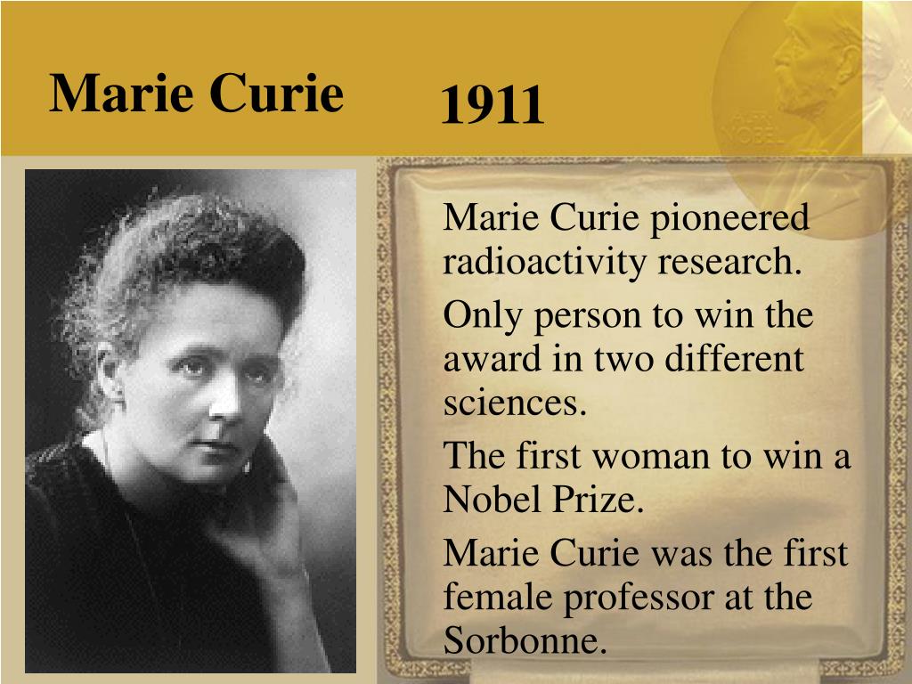 marie curie.