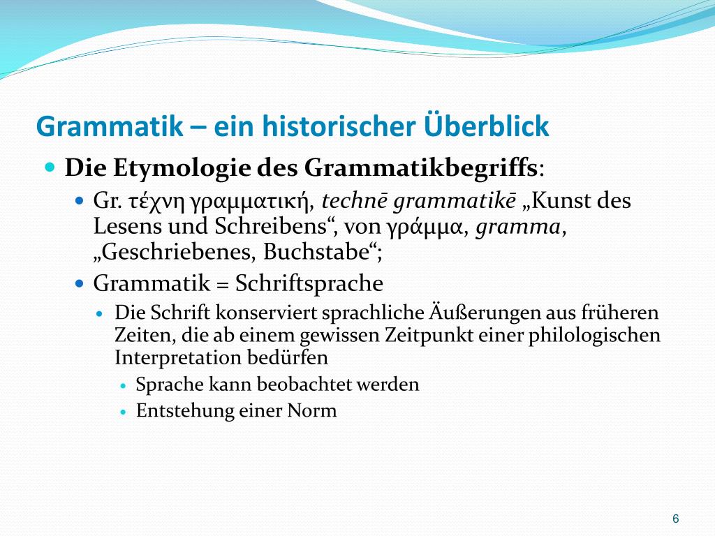 Grammatik Begriff änderung Einer Wortgestalt