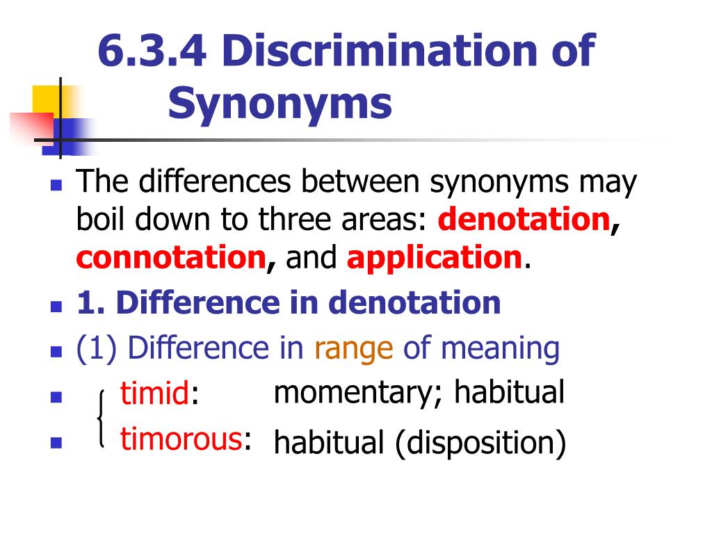 Ppt 6 3 Synonymy Powerpoint Presentation Free Download Id