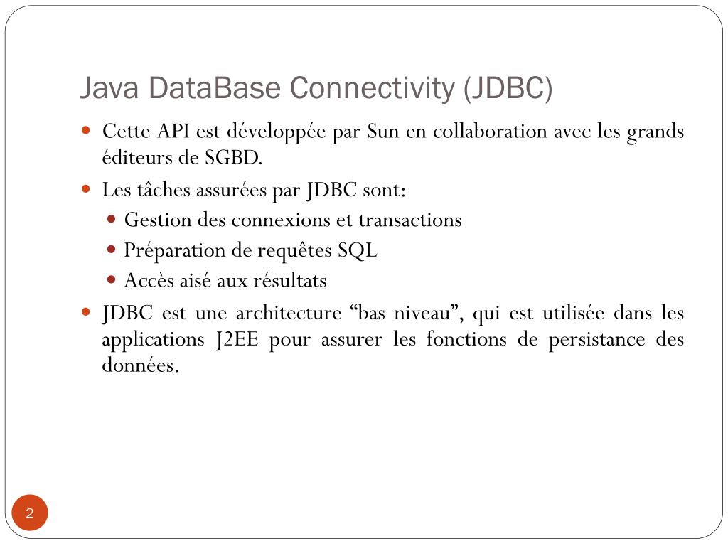 PPT - JDBC Java Data Base Connectivity PowerPoint Presentation, free ...
