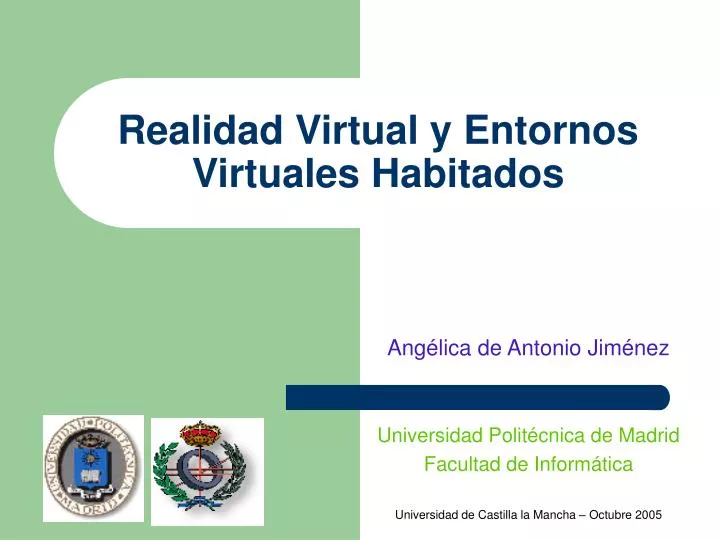 realidad virtual y entornos virtuales habitados n.