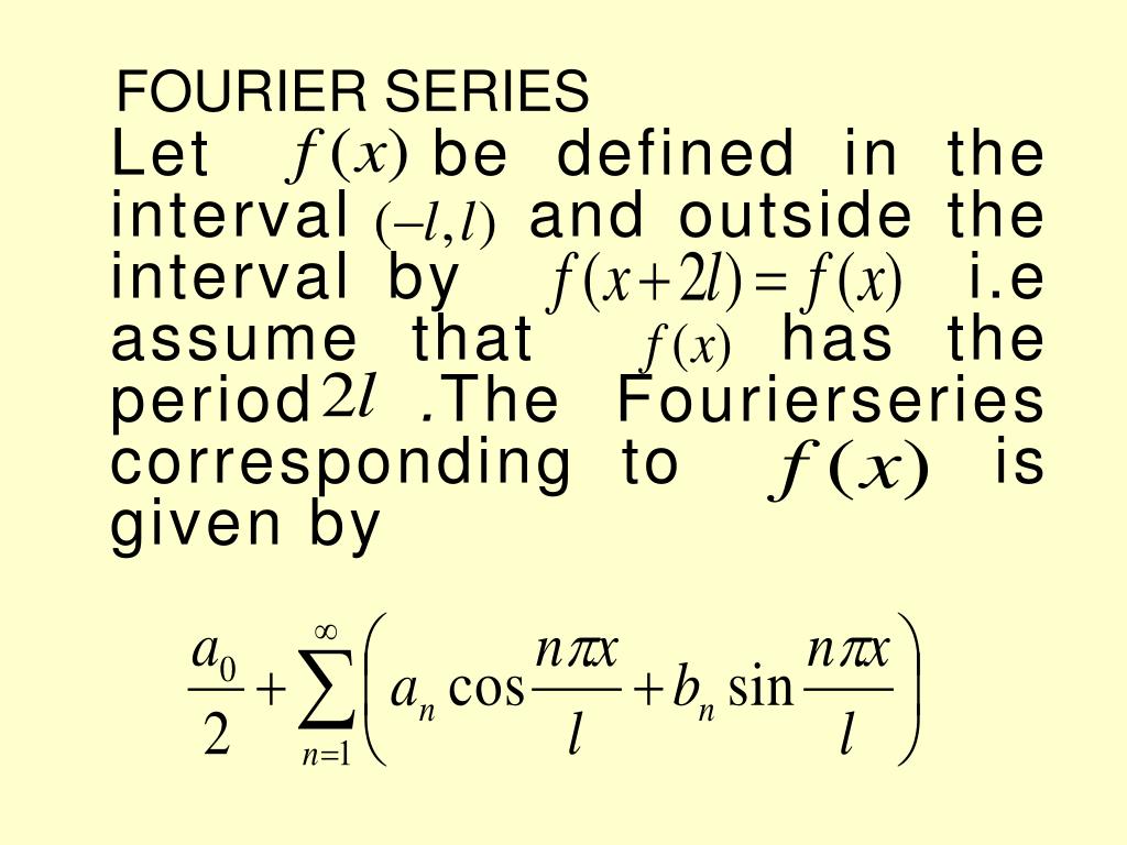 fourier series presentation slideshare