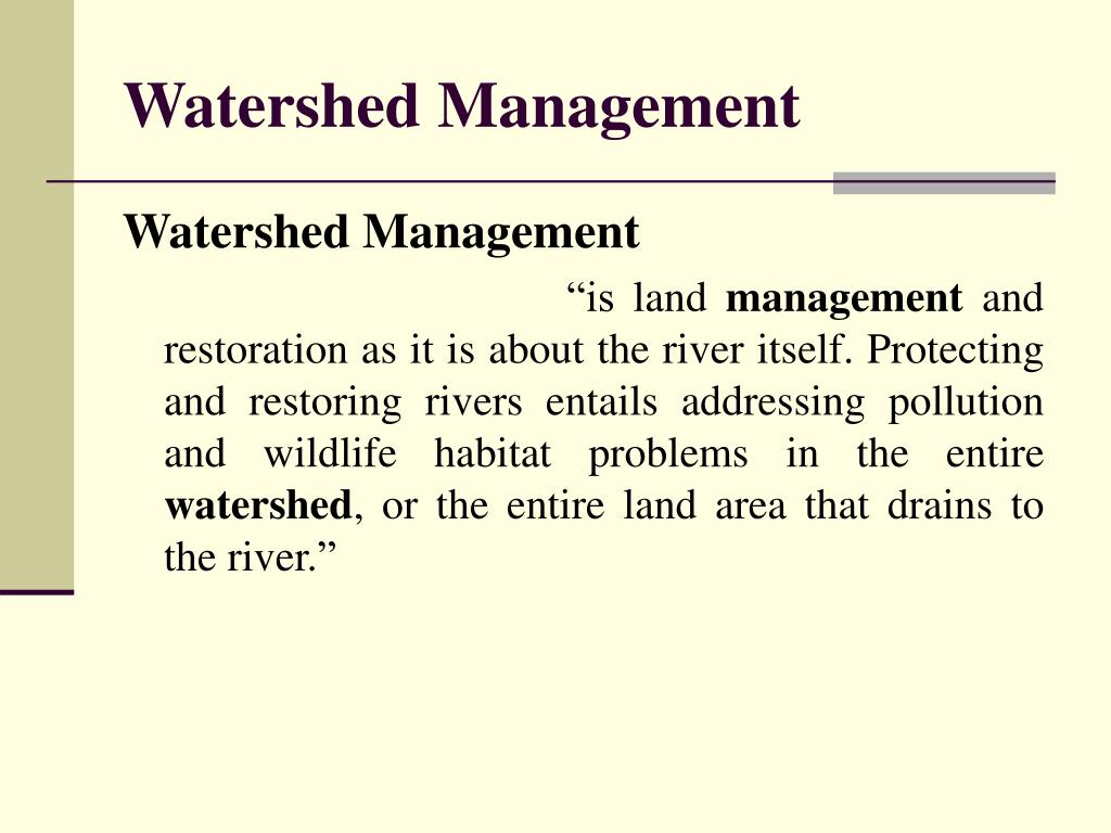 phd thesis on watershed management