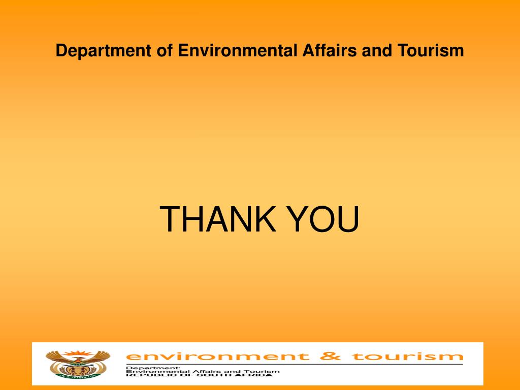 department of tourism and environmental affairs