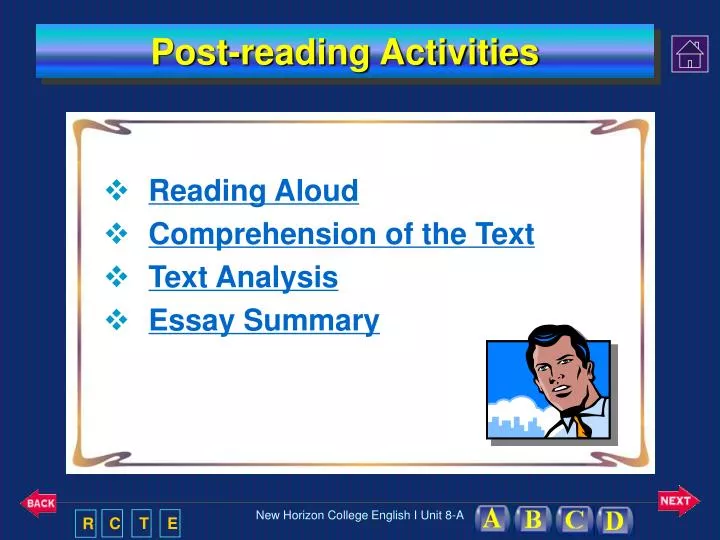 PPT - Post-reading Activities PowerPoint Presentation, free download