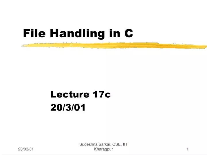 PPT File Handling in C PowerPoint Presentation, free download ID