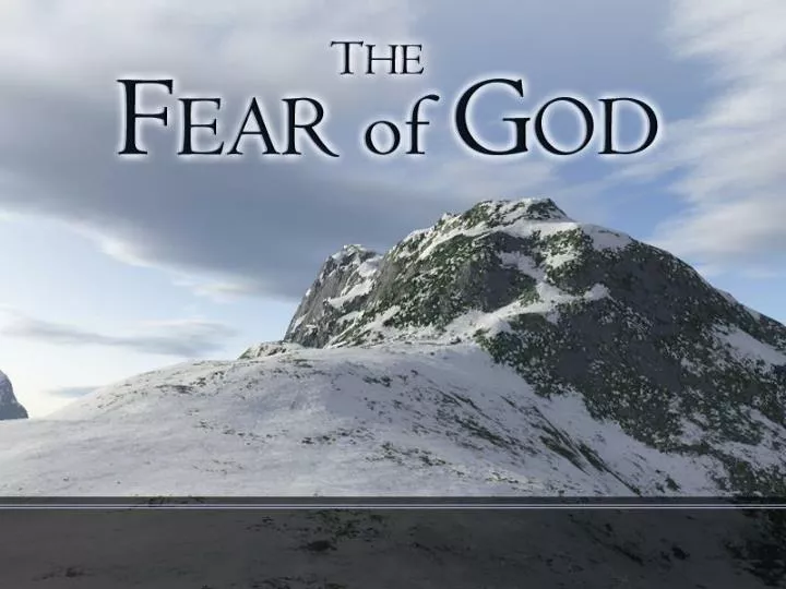 god fear powerpoint presentation ppt judgment