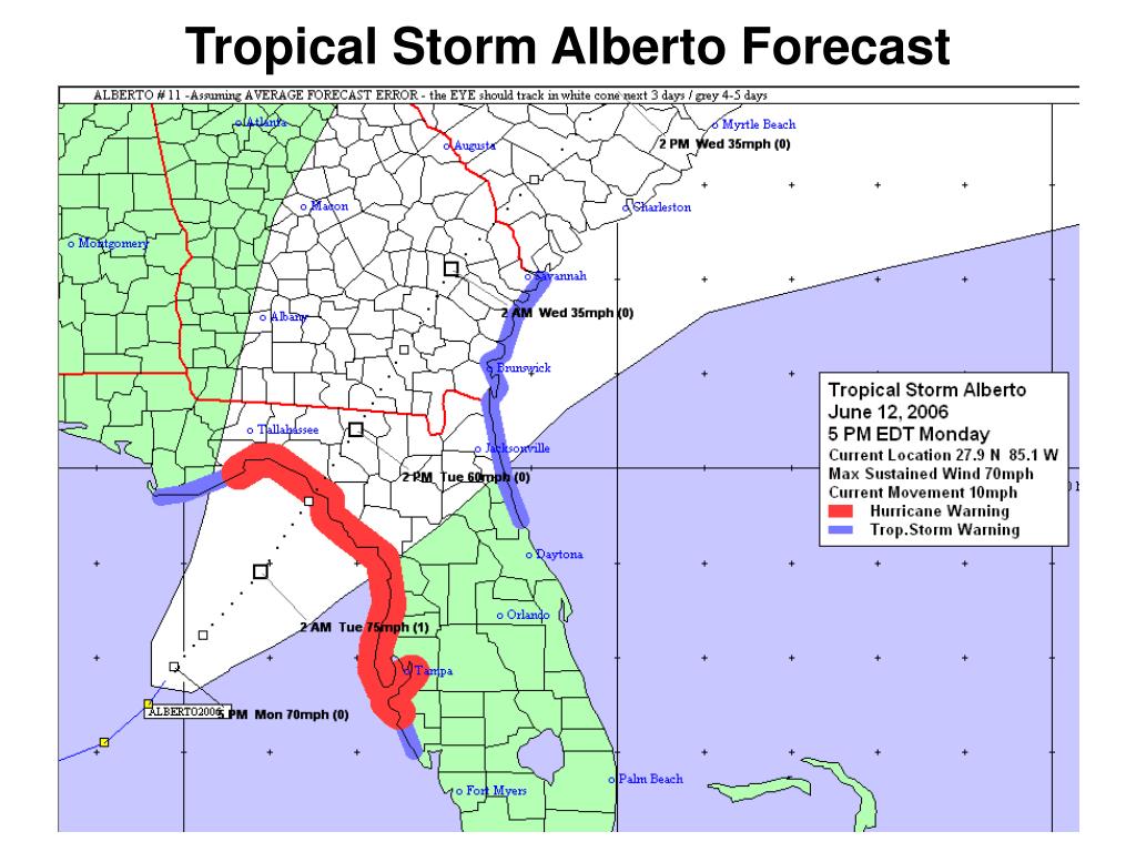 PPT Tropical Storm Alberto PowerPoint Presentation, free download ID4098952