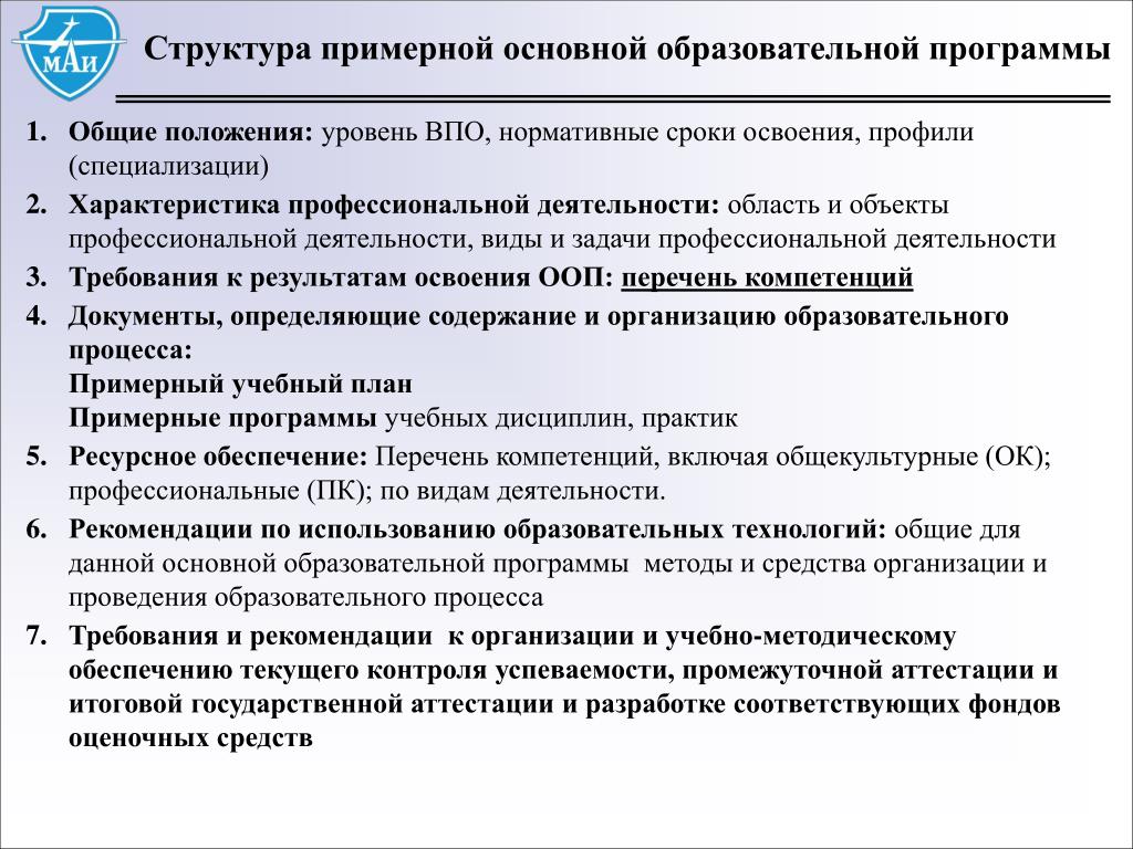 Основная программа среднего. Структура примерной образовательной программы. Примерная основная образовательная программа структура. Структура программы образования. ООП примеры программ.