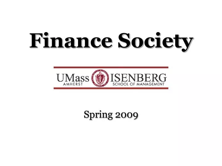 PPT Finance Society PowerPoint Presentation, free download ID4099359