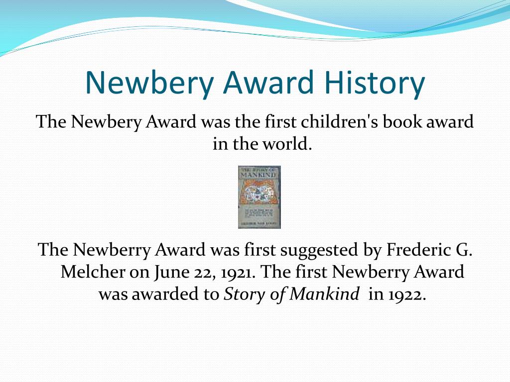 PPT Newbery Award PowerPoint Presentation, free download ID4102683