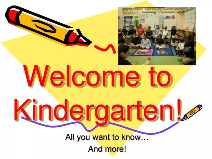 Ppt Welcome To Kindergarten Powerpoint Presentation Free Download