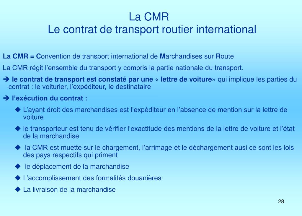 La CMR du transport routier : c'est quoi exactement ?