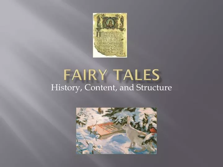 fairy tales n.