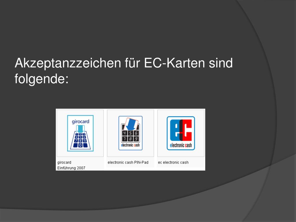 PPT - EC- und Kreditkarte PowerPoint Presentation, free download - ID:4106142