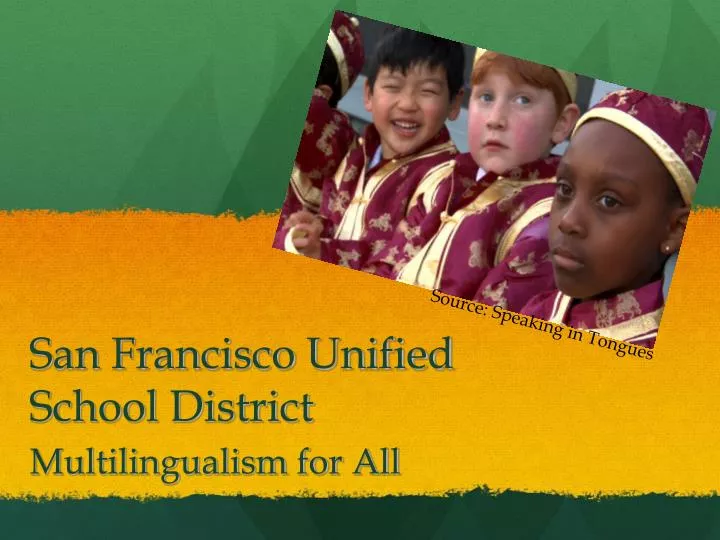 PPT San Francisco Unified School District PowerPoint Presentation
