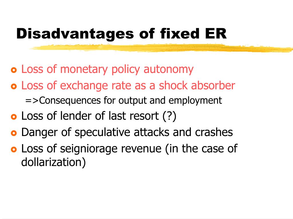 Exchange fixed rate of disadvantages Which Is