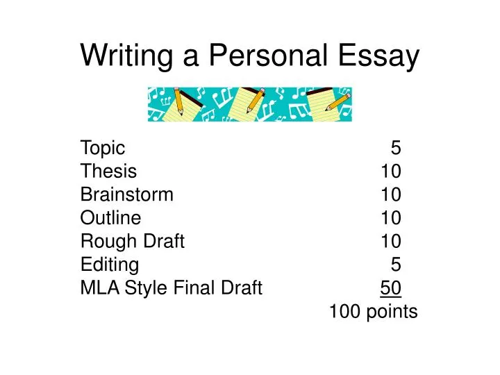 how to write a personal essay ppt