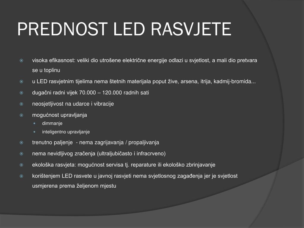 PPT - LED RASVJETA PowerPoint Presentation, free download - ID:4108348