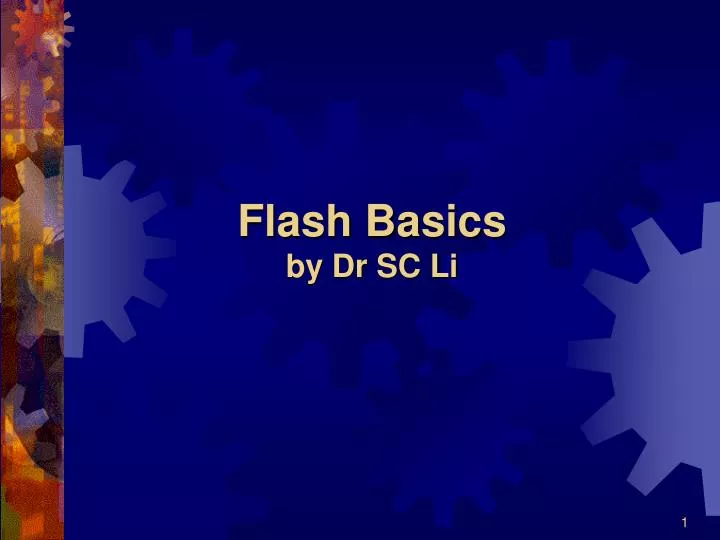 flash basics by dr sc li n.
