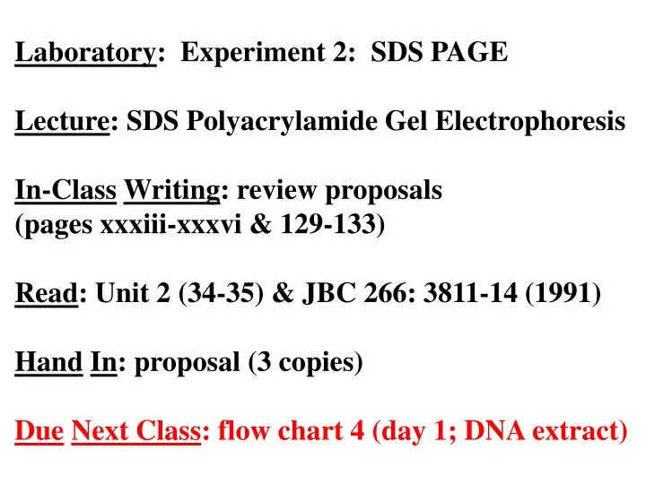 Gel Electrophoresis Chart