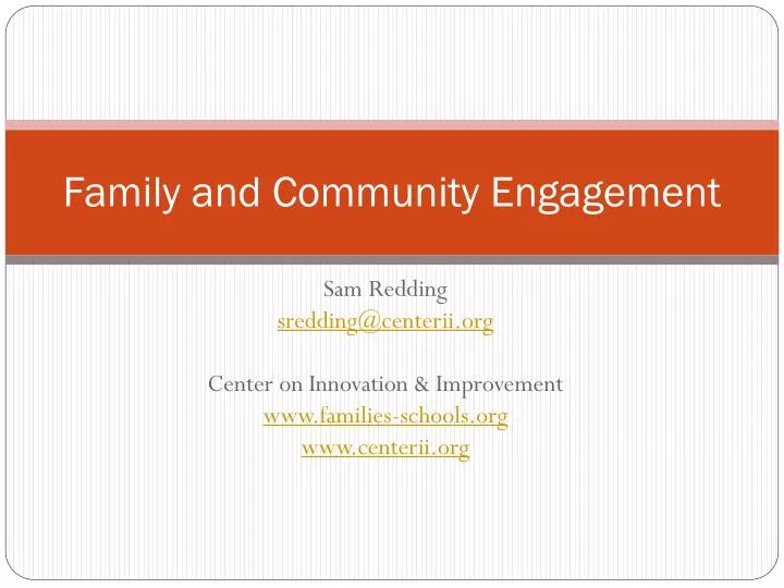 PPT - Family and Community Engagement PowerPoint Presentation, free ...
