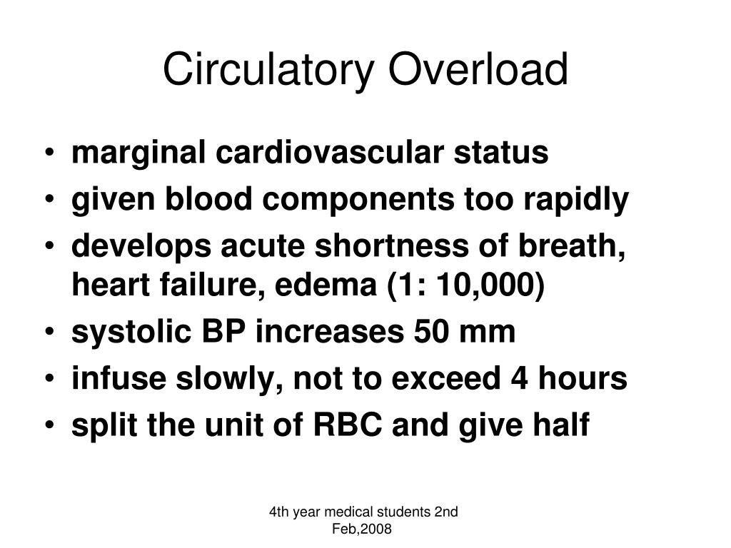 PPT - Transfusion Medicine III Complications and Safety of Transfusion ...