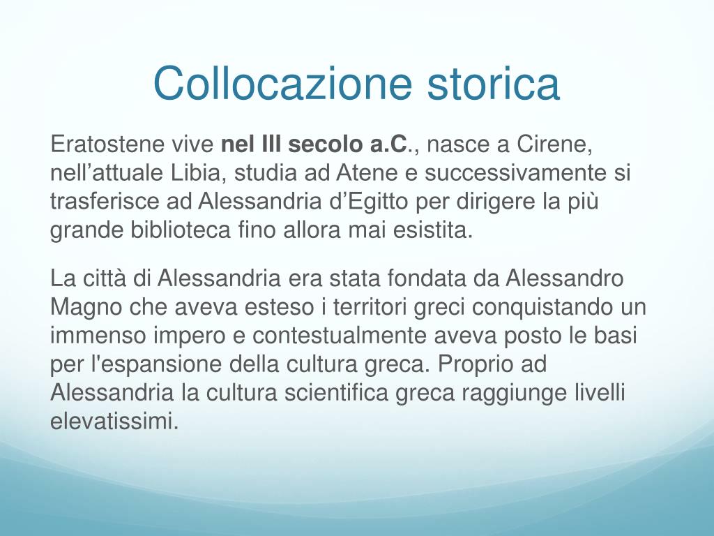 PPT - Eratostene e la misura del raggio terrestre PowerPoint