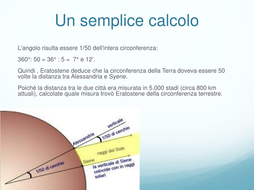 PPT - Eratostene e la misura del raggio terrestre PowerPoint