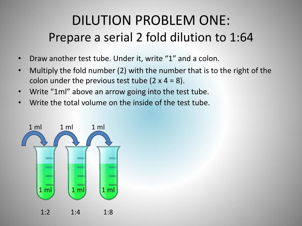 PPT Study Guide for Dilution PROBLEMS and Concentrations problems PowerPoint Presentation ID