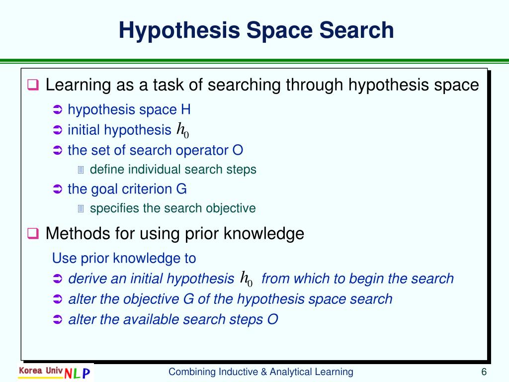 hypothesis space search