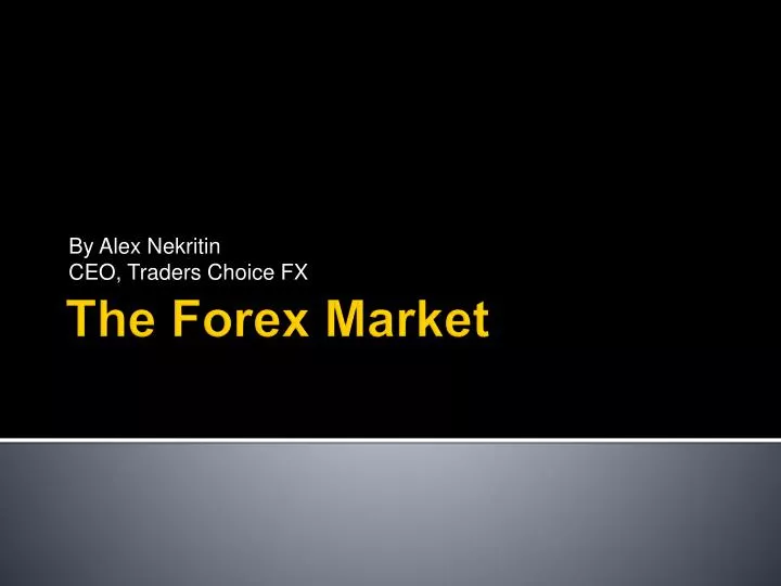 Alex nekritin forex