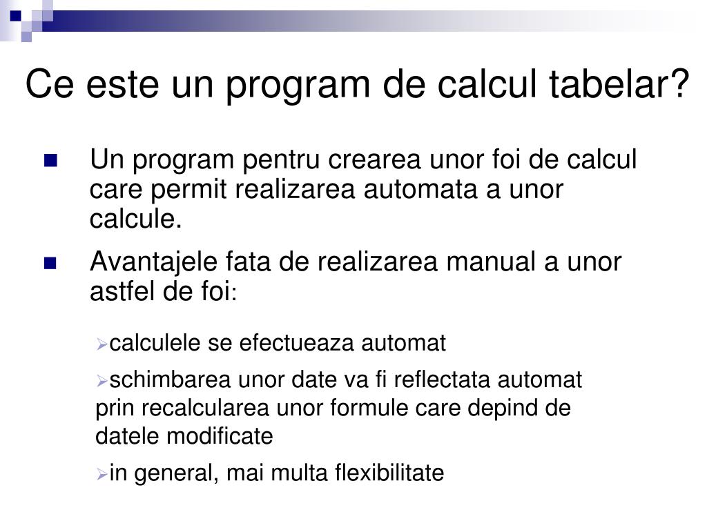 PPT - Calcul Tabelar PowerPoint Presentation, free download - ID:4114355