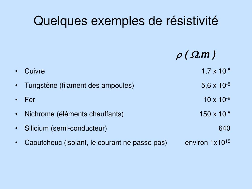 PPT - LA RÉSISTANCE ÉLECTRIQUE PowerPoint Presentation, free download -  ID:4114438