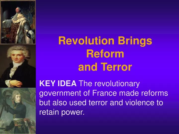 Revolution Brings Reform And Terror Worksheet Answer Key