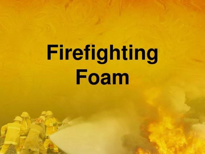 firefighting foam n.
