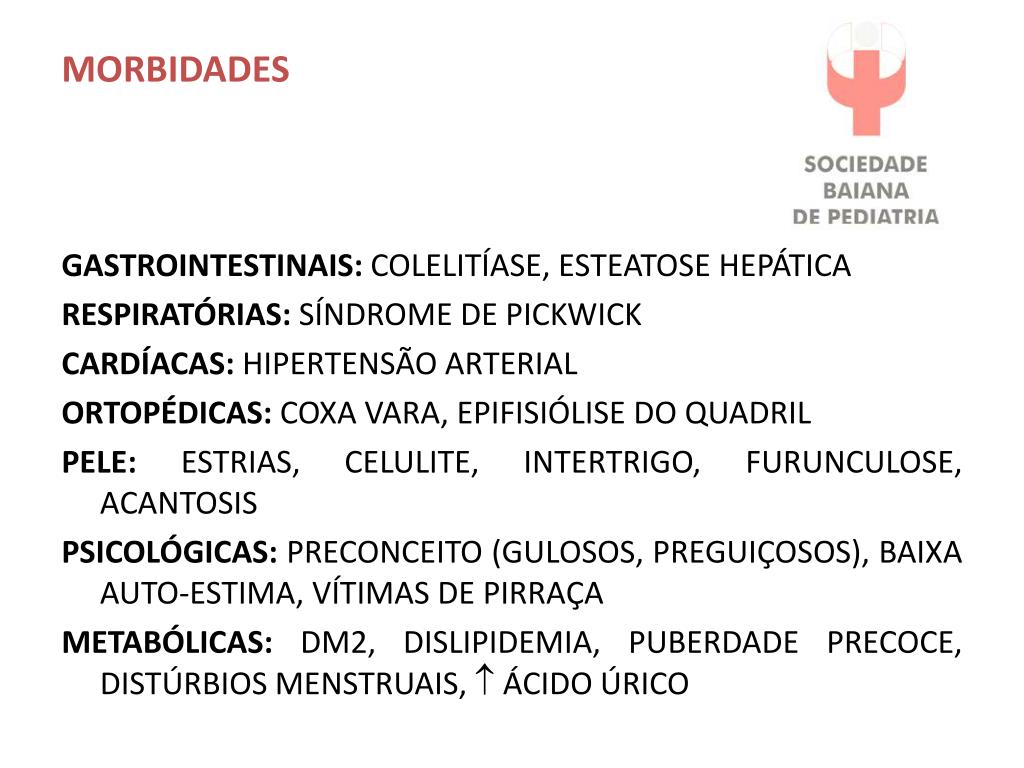 PPT - OBESIDADE EM CRIANÇAS E ADOLESCENTES PowerPoint Presentation, free  download - ID:4115998