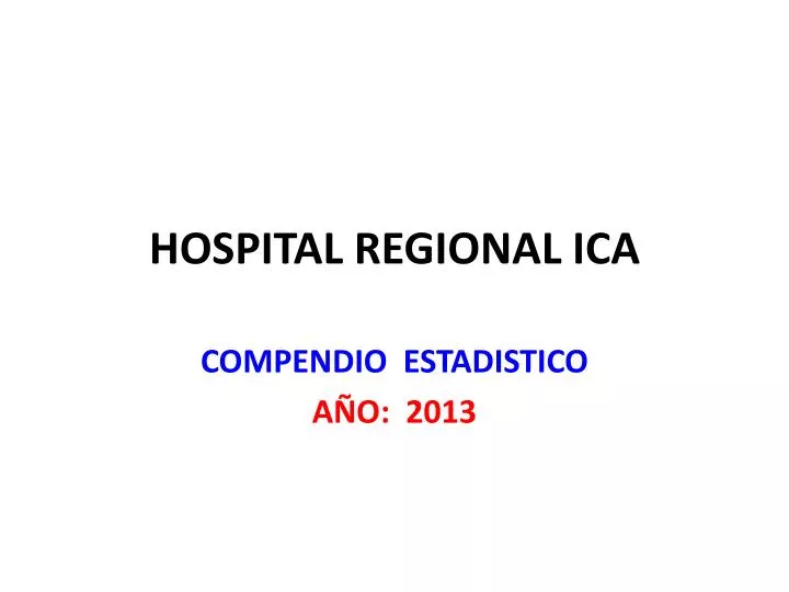 hospital regional ica n.