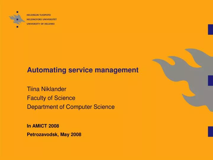 PPT Automating service management PowerPoint Presentation, free