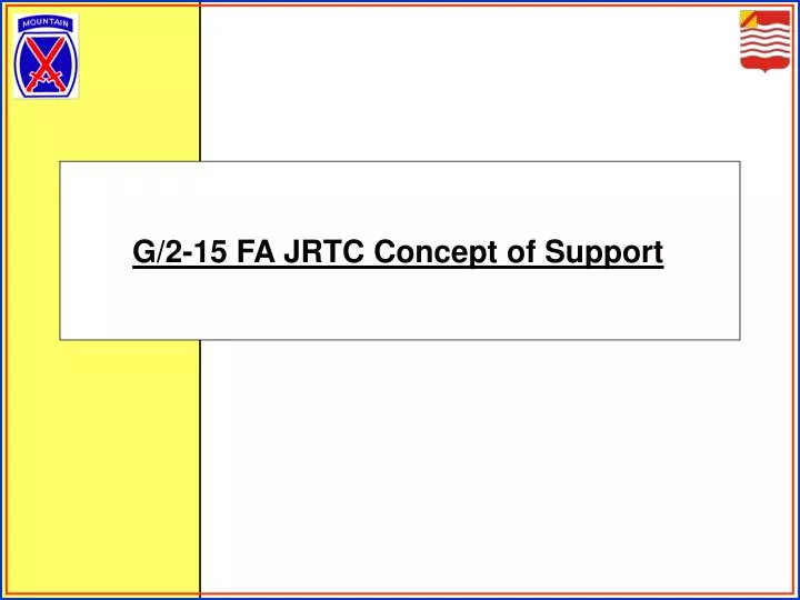 g 2 15 fa jrtc concept of support n.