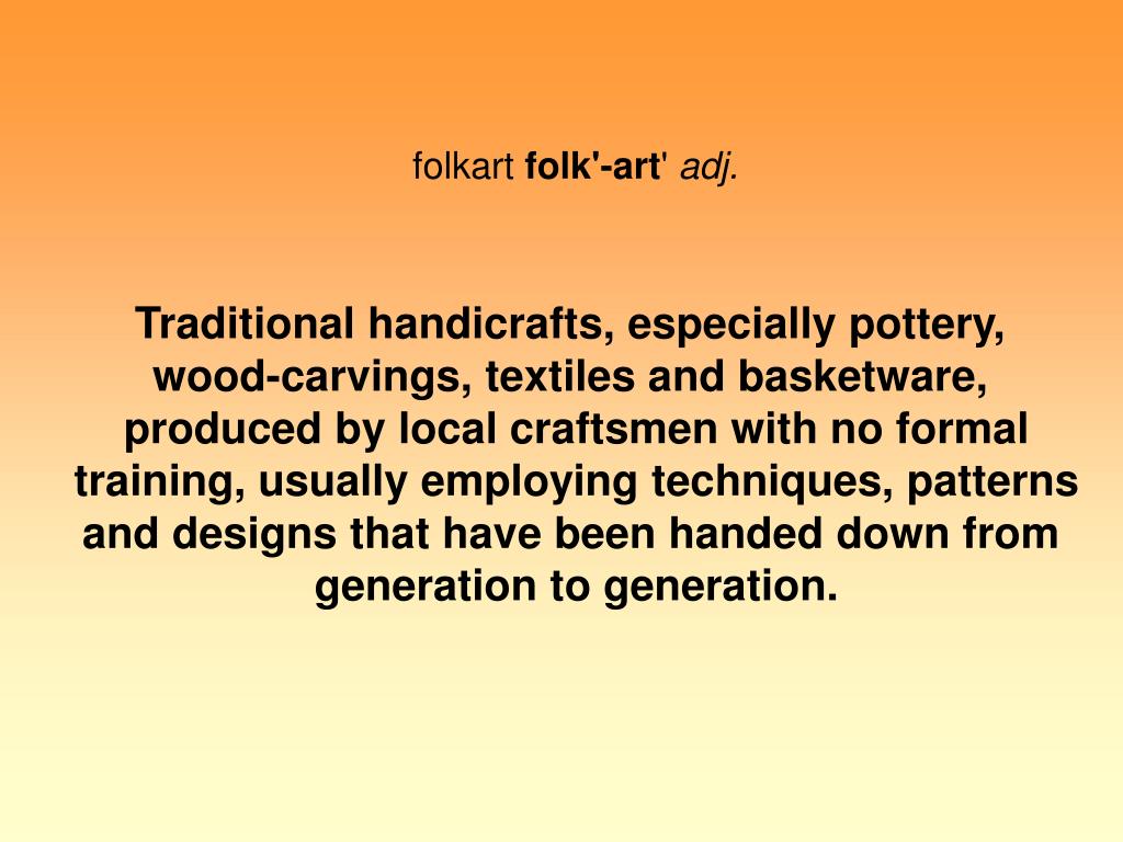 research paper on folk art